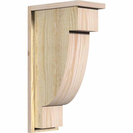 Ekena Millwork Alpine Rough Sawn Corbel w/Backplate, Douglas Fir, 8"W x 14"D x 26"H COR08X14X26ALP01RDF